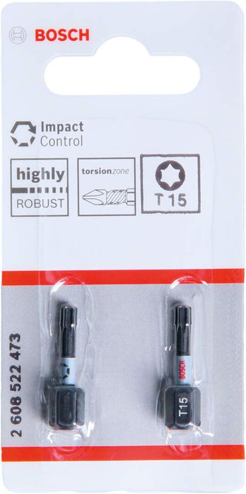 Bosch Impact Control 2-delni set bitova T15 dužine 25mm (2608522473) Set bitova BOSCH BOSCH-2608522473 Madras doo Beograd