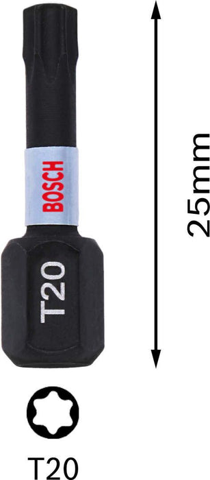 Bosch Impact Control 2-delni set bitova T20 dužine 25mm (2608522474) Set bitova BOSCH Madras doo Beograd