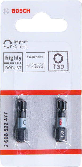 Bosch Impact Control 2-delni set bitova T30 dužine 25mm (2608522477) Set bitova BOSCH BOSCH-2608522477 Madras doo Beograd