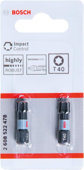 Bosch Impact Control 2-delni set bitova T40 dužine 25mm (2608522478) Set bitova BOSCH BOSCH-2608522478 Madras doo Beograd