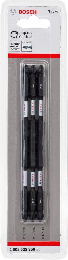 Bosch Impact Control 3-delni set dvostranih kovanih bitova PH2 dužine 150mm (2608522358) Set bitova BOSCH BOSCH-2608522358 Madras doo Beograd