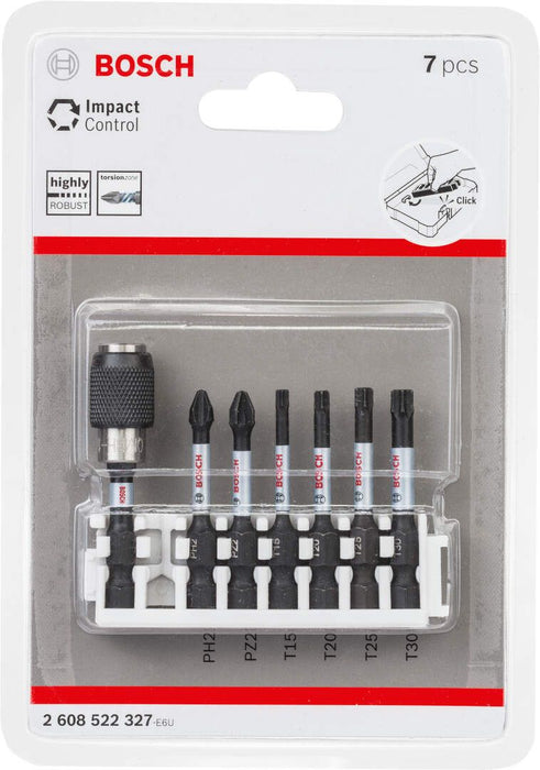 Bosch Impact Control 7-delni set kovanih bitova dužine 50mm (2608522327) Set bitova BOSCH Madras doo Beograd