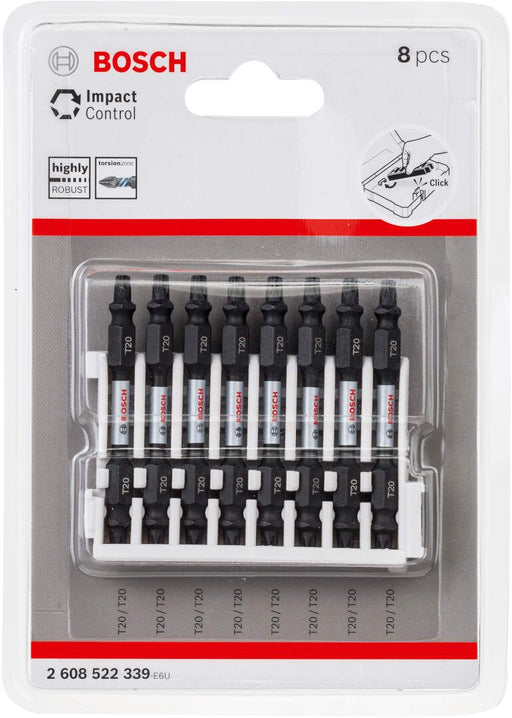 Bosch Impact Control 8-delni set dvostranih kovanih bitova T20 dužine 65mm (2608522339) Set bitova BOSCH BOSCH-2608522339 Madras doo Beograd