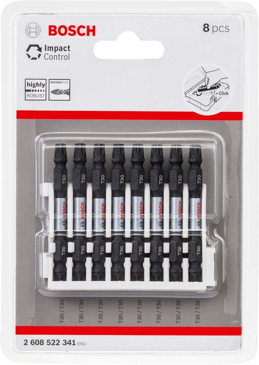 Bosch Impact Control 8-delni set dvostranih kovanih bitova T30 dužine 65mm (2608522341) Set bitova BOSCH Madras doo Beograd