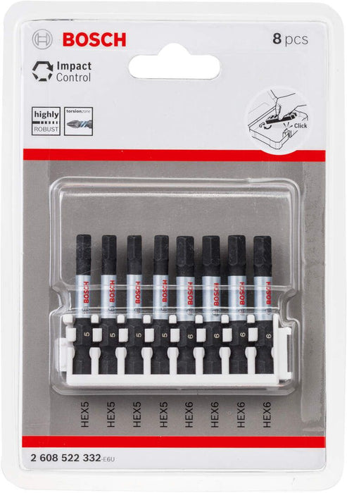 Bosch Impact Control 8-delni set kovanih bitova H5/H6 (2608522332) Set bitova BOSCH BOSCH-2608522332 Madras doo Beograd