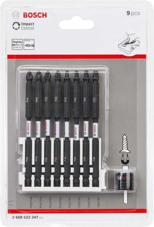 Bosch Impact Control 9-delni set dvostranih kovanih bitova dužine 110mm (2608522347) Set bitova BOSCH BOSCH-2608522347 Madras doo Beograd