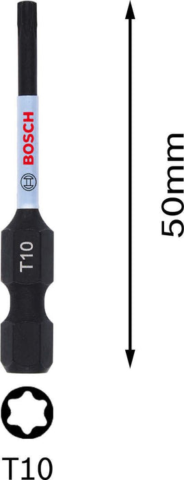 Bosch Impact Control bit T10 dužine 50mm (2608522485) Bit T10 T15 T20 T25 T30 T40 BOSCH Madras doo Beograd
