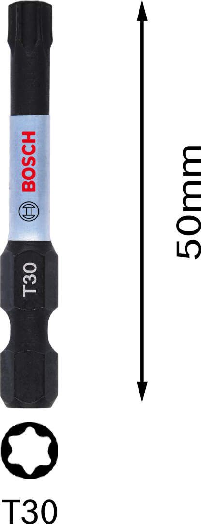 Bosch Impact Control bit T30 dužine 50mm (2608522489) Bit T10 T15 T20 T25 T30 T40 BOSCH BOSCH-2608522489 Madras doo Beograd