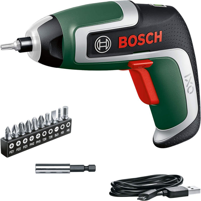 Bosch IXO 7 akumulatorski odvrtač + 10-delni set bitova (06039E0020) Aku odvrtač BOSCH BOSCH-06039e0020 Madras doo Beograd