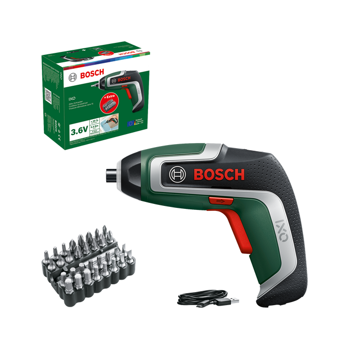 BOSCH IXO 7 set bitova - Akku-uvrtač IXO 7 + 32 pcs Bit Set (06039E000B) Madras doo Beograd Madras doo Beograd