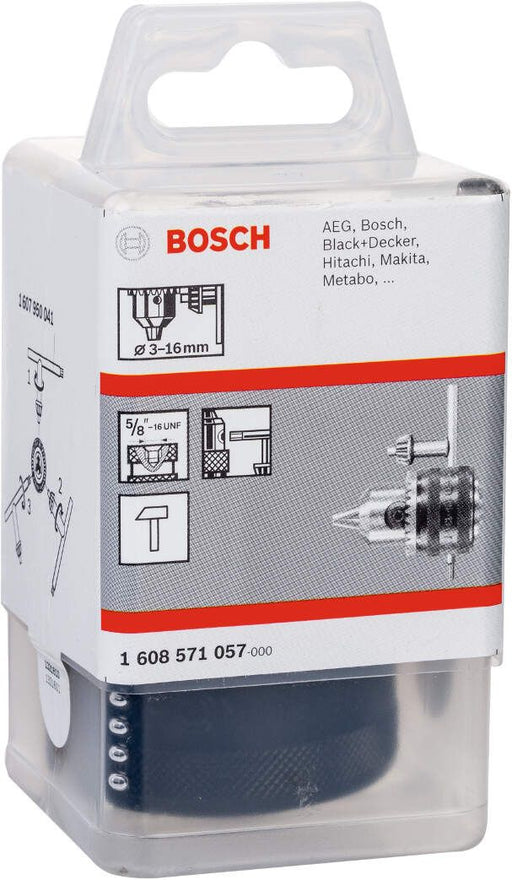 Bosch klasična stezna glava do 16 mm 3-16 mm, 5/8" - 16 - 1608571057 Stezna glava BOSCH BOSCH-1608571057 Madras doo Beograd