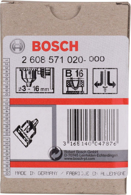 Bosch klasična stezna glava do 16 mm 3-16 mm, B-16 - 2608571020 Stezna glava BOSCH Madras doo Beograd