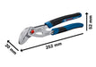 BOSCH Klešta za pumpu za vodu 250 mm - Papagaj klešta Water pump plier 250mm (1600A02W3N) Madras doo Beograd Madras doo Beograd