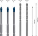 Bosch Kombinovani komplet EXPERT HEX-9 HardCeramic burgija od 6 mm, 5-delni - 2608900596 Komplet burgija za keramiku BOSCH Madras doo Beograd