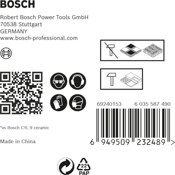 Bosch Kombinovani komplet EXPERT HEX-9 HardCeramic burgija od 6 mm, 5-delni - 2608900596 Komplet burgija za keramiku BOSCH Madras doo Beograd