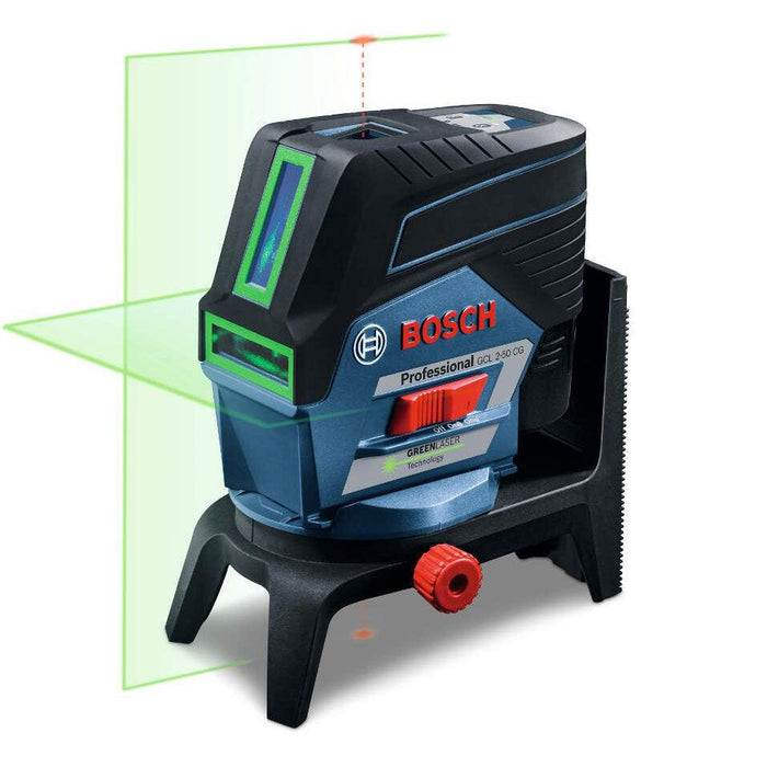 Bosch kombinovani laser GCL 2-50 CG sa zelenim linijama lasera sa RM 2 nosačem, baterijom i punjačem u L-Boxx koferu (0601066H00) Linijski laser 180° kombinovani BOSCH BOSCH-0601066H00 Madras doo Beograd