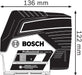 Bosch kombinovani laser GCL 2-50 CG Solo; bez baterija i punjača; zeleni zrak; sa nosačem sa štipaljkom; L-Boxx (0601066H03) Linijski laser 180° kombinovani BOSCH BOSCH-0601066H03 Madras doo Beograd