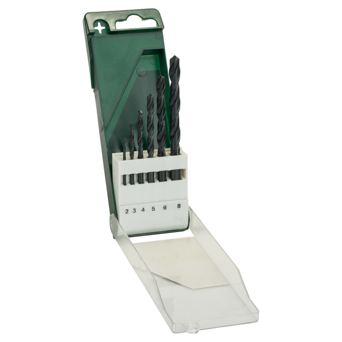 BOSCH Komplet burgija za metal HSS-R, DIN 338, 6 delova - HSS-R burgija (2-8 mm) set 6 kom (2609255029) Madras doo Beograd Madras doo Beograd