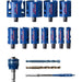 Bosch Komplet EXPERT Construction Material testera za otvore od 20/22/25/32/35/40/44/51/60/68/76 mm, 15-delni - 2608900489 Set testera za otvore BOSCH Madras doo Beograd