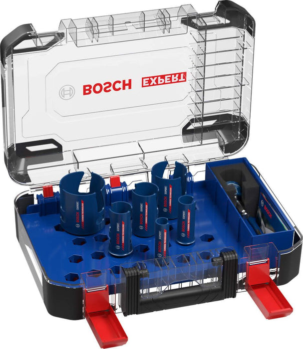 Bosch Komplet EXPERT Construction Material testera za otvore od 20/25/32/38/51/64 mm, 10-delni - 2608900490 Set testera za otvore BOSCH Madras doo Beograd