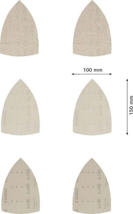 Bosch komplet EXPERT M480 brusnih mreža 100 x 150 mm, granulacija 80/120/180; 10-delni - 2608901208 Brusna mreža BOSCH Madras doo Beograd