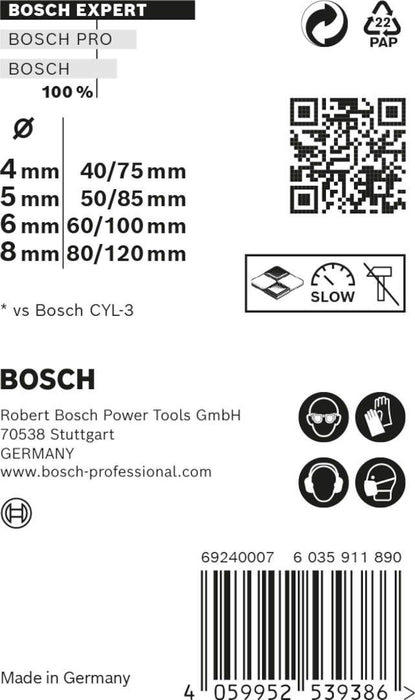 Bosch Komplet EXPERT MultiConstruction CYL-9 burgija 4/5/6/8 mm, 4-delni - 2608900645 Komplet burgija BOSCH Madras doo Beograd