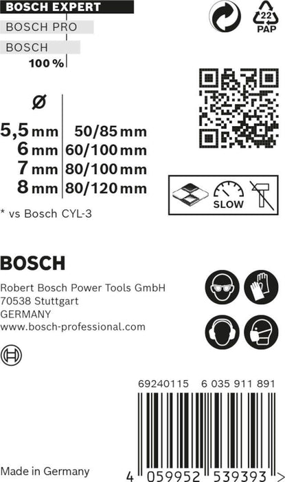 Bosch Komplet EXPERT MultiConstruction CYL-9 burgija od 5,5/6/7/8 mm, 4-delni - 2608900646 Komplet burgija BOSCH Madras doo Beograd