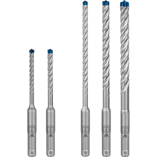 Bosch Komplet EXPERT SDS plus-7X burgija za udarne bušilice od 5/6/6/8/10 mm, 5-delni - 2608900197 Komplet burgija BOSCH Madras doo Beograd