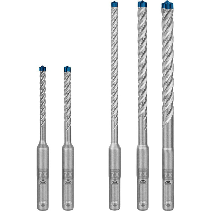 Bosch Komplet EXPERT SDS plus-7X burgija za udarne bušilice od 5/6/6/8/10 mm, 5-delni - 2608900197 Komplet burgija BOSCH Madras doo Beograd