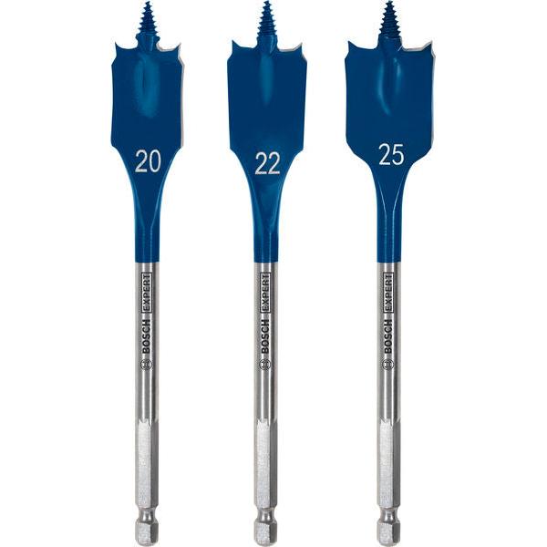BOSCH Komplet EXPERT Self Cut Speed pljosnatih burgija od 20/22/25 mm, 3 dela - Burgija glodalica 3Pc Spade Set (2608902107) Madras doo Beograd Madras doo Beograd