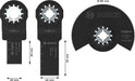 BOSCH Komplet oštrica za drvo i meki metal, 3 kom. - Komplet pribora RBB- 3ER SET OMT W&SM TU (2607017774) Power Tools BOSCH Madras doo Beograd
