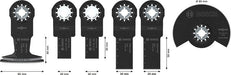 BOSCH Komplet oštrica za drvo i meki metal, 6 kom. - Komplet pribora RBB- 6ER SET OMT W&SM TU (2608669334) Madras doo Beograd Madras doo Beograd