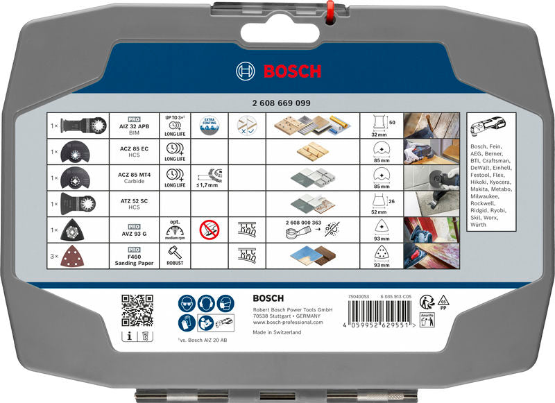 BOSCH Komplet oštrica za renoviranje, 8 kom. - (2608669099) Madras doo Beograd Madras doo Beograd
