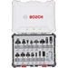 Bosch komplet raznih glodala, 15 komada, prihvat od 6 mm - 2607017471 Set glodala BOSCH BOSCH-2607017471 Madras doo Beograd