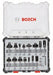 Bosch komplet raznih glodala, 15 komada, prihvat od 8 mm - 2607017472 Set glodala BOSCH BOSCH-2607017472 Madras doo Beograd