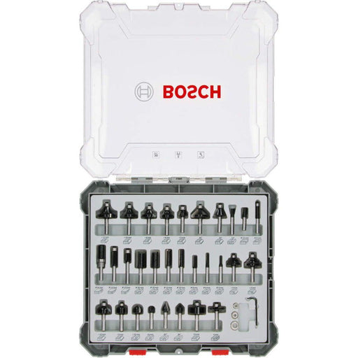 Bosch komplet raznih glodala, 30 komada, prihvat od 8 mm - 2607017475 Set glodala BOSCH BOSCH-2607017475 Madras doo Beograd