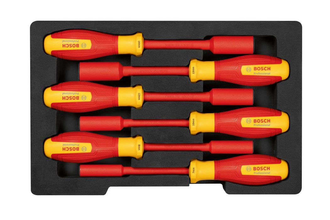 BOSCH komplet VDE nasadnih ključa 6 kom. - Odvrtač VDE SW Set hex 7/8/10/12/13/14mm (1600A02NF3) Madras doo Beograd Madras doo Beograd