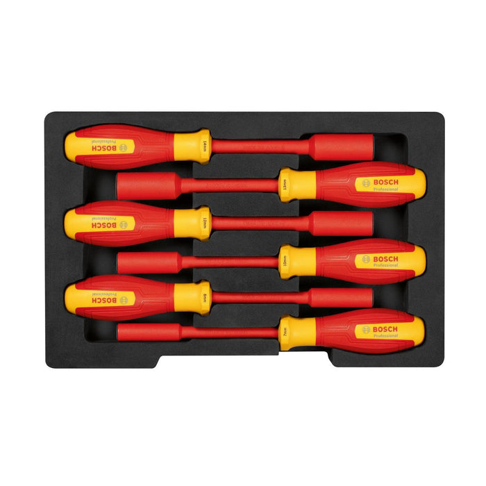 BOSCH komplet VDE nasadnih ključa 6 kom. - Odvrtač VDE SW Set hex 7/8/10/12/13/14mm (1600A02NF3) Madras doo Beograd Madras doo Beograd