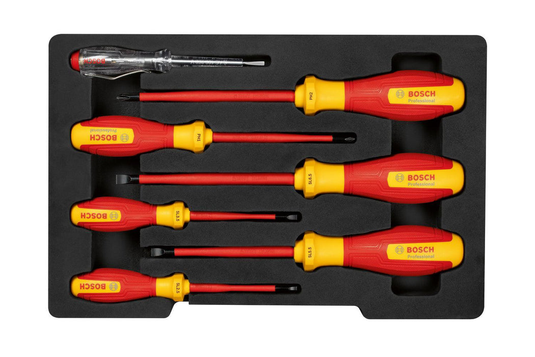 BOSCH Komplet VDE odvrtača SL/PH 7 kom. - Odvrtač VDE Screwdriver Set SL/PH 7pc (1600A02NF7) Madras doo Beograd Madras doo Beograd