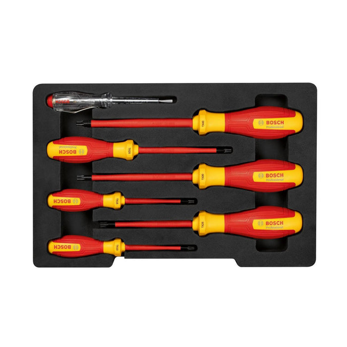 BOSCH Komplet VDE odvrtača TX 7 kom. - Odvrtač VDE Screwdriver Set TX 7pc (1600A02NF8) Madras doo Beograd Madras doo Beograd