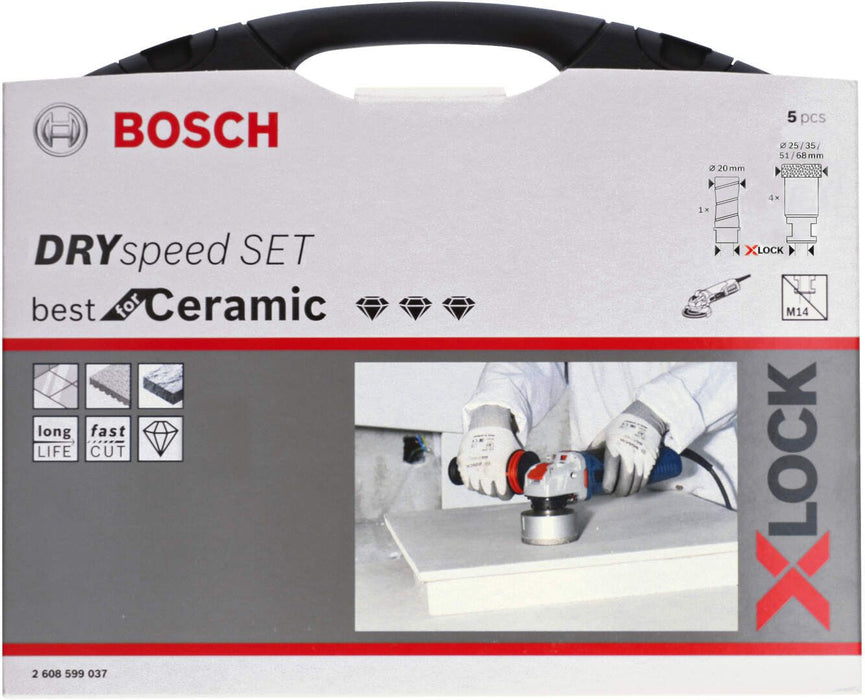 Bosch Komplet X-LOCK Dry Speed ⌀ 20, 25, 35, 51, 68 mm - 2608599037 Komplet brusnih listova BOSCH Madras doo Beograd