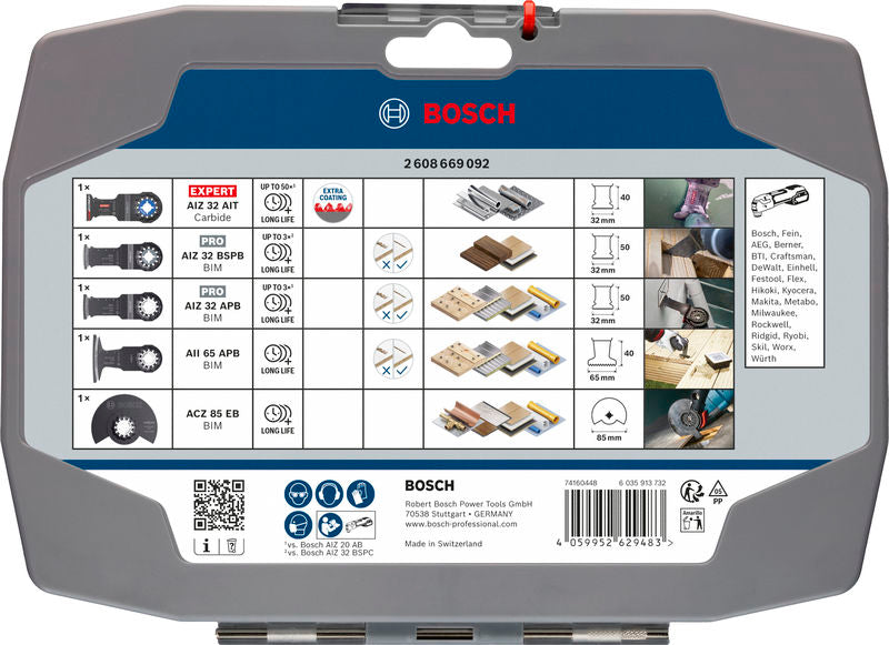 BOSCH Komplet za sečenje, 5 kom. - Komplet pribora BMX–5ER Cutting Set TU5 (2608669092) Madras doo Beograd Madras doo Beograd