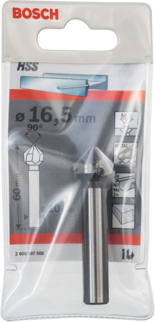 Bosch konični upuštač 16,5, M 8, 60 mm, 10 mm - 2608597508 Konični upuštač BOSCH BOSCH-2608597508 Madras doo Beograd