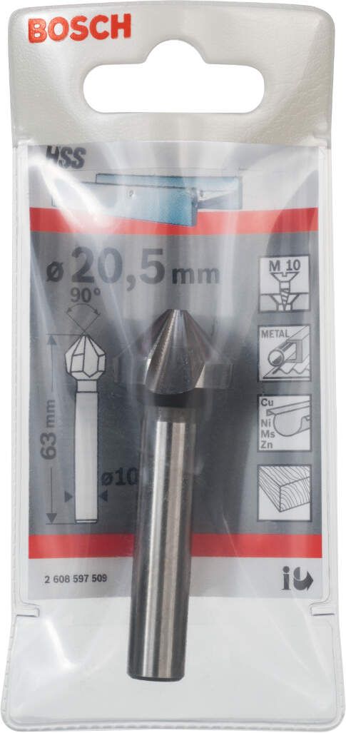 Bosch konični upuštač 20,5, M 10, 63 mm, 10 mm - 2608597509 Konični upuštač BOSCH BOSCH-2608597509 Madras doo Beograd