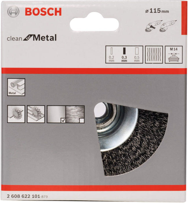 Bosch konusna četka 115 mm, 0,3 mm, M14 - 2608622101 Brusna četka BOSCH BOSCH-2608622101 Madras doo Beograd