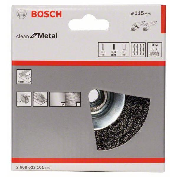 Bosch konusna četka 115 mm, 0,3 mm, M14 - 2608622101 Brusna četka BOSCH BOSCH-2608622101 Madras doo Beograd