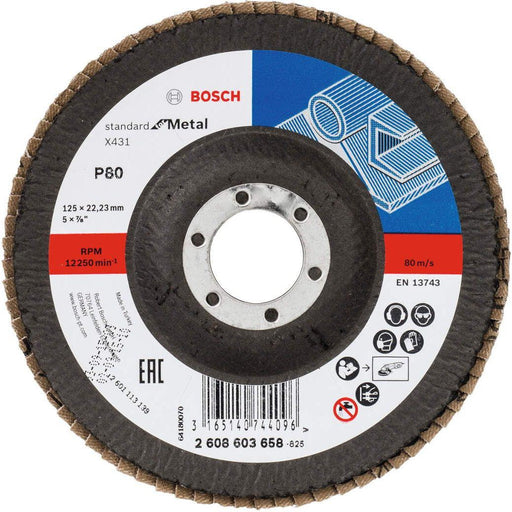 Bosch lamelni brusni disk X431, Standard for Metal 125 mm, 22,23 mm, 80 - 2608603658 Lamelni brusni disk BOSCH Madras doo Beograd
