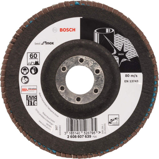 Bosch lamelni brusni disk X581, Best for Inox 125 mm, 22,23 mm, 60 - 2608607639 Lamelni brusni disk BOSCH BOSCH-2608607639 Madras doo Beograd