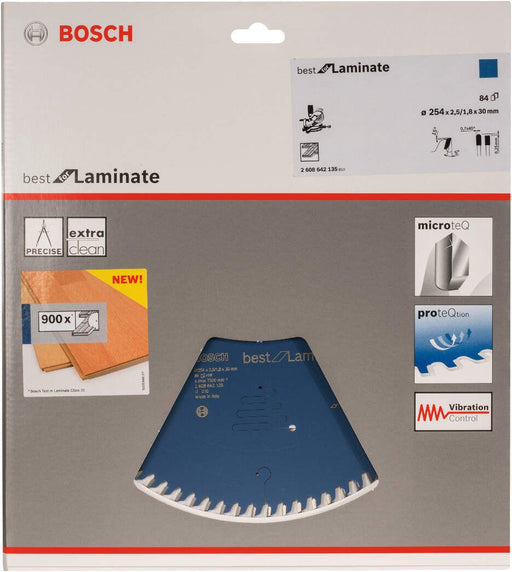 Bosch list kružne testere Best for Laminate 254 x 30 x 2,5 mm, 84 (2608642135) List kružne testere za drvo BOSCH BOSCH-2608642135 Madras doo Beograd