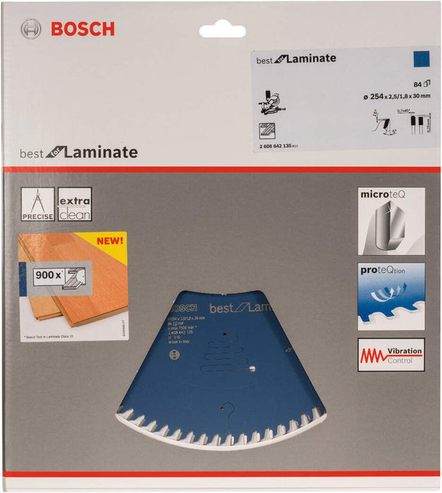 Bosch list kružne testere Best for Laminate 254 x 30 x 2,5 mm, 84 (2608642135) List kružne testere za drvo BOSCH BOSCH-2608642135 Madras doo Beograd